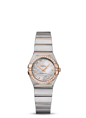 Omega Constellation Quartz 24 Brushed Stainless Steel / Red Gold / Diamond / Silver Omega